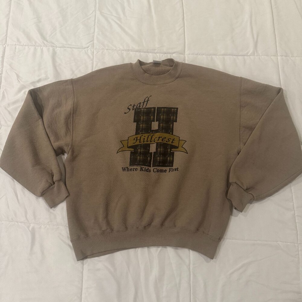 Men's Jerzees Drop Shoulder Crewneck Graphic Sweatshirt